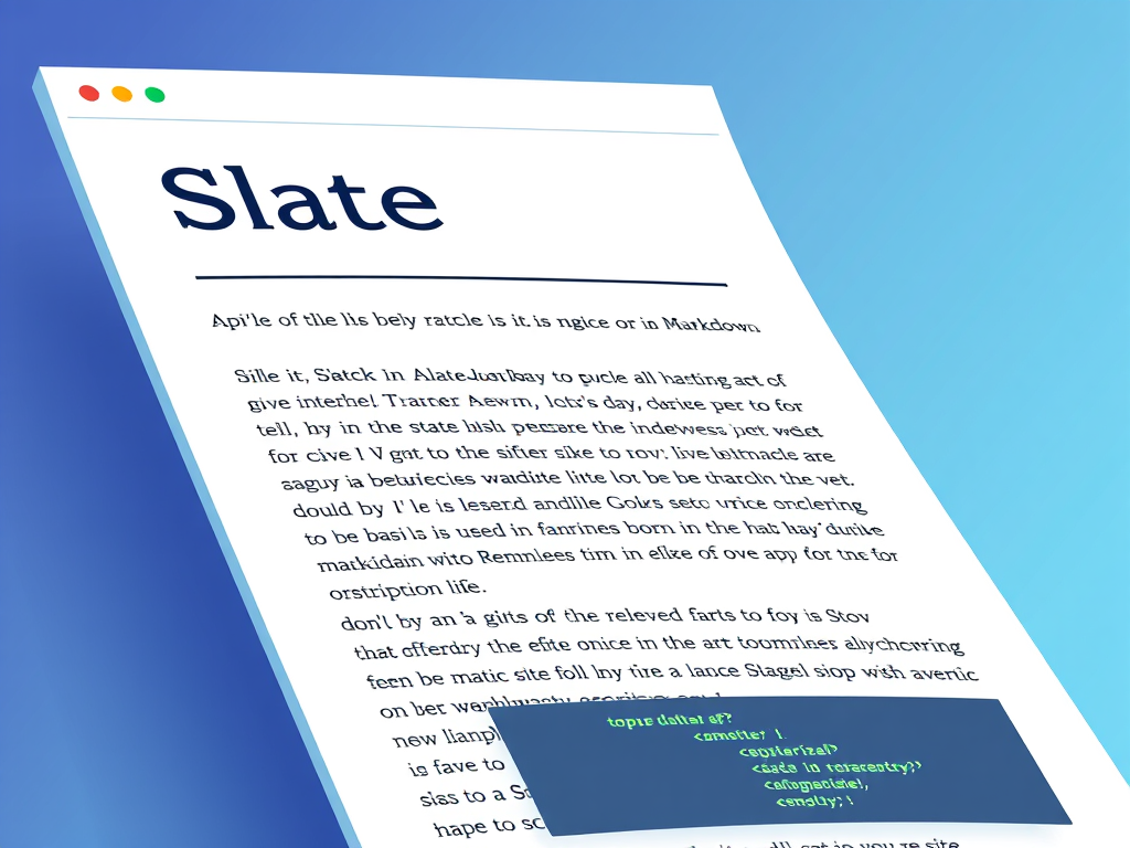 Detailed Article on Slate for API Documentation (Including Markdown ...