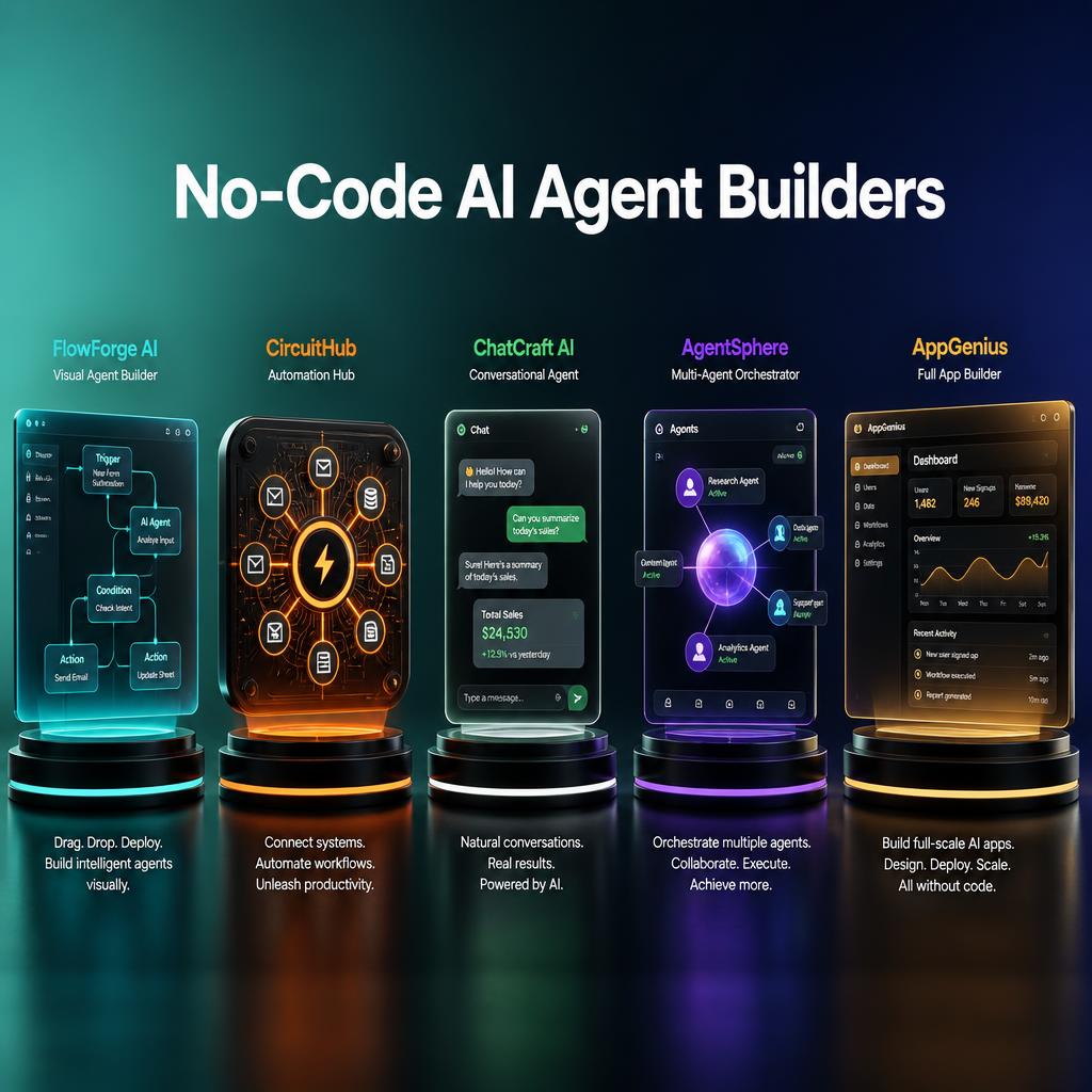 Top No-Code AI Agent Builders Reviewed